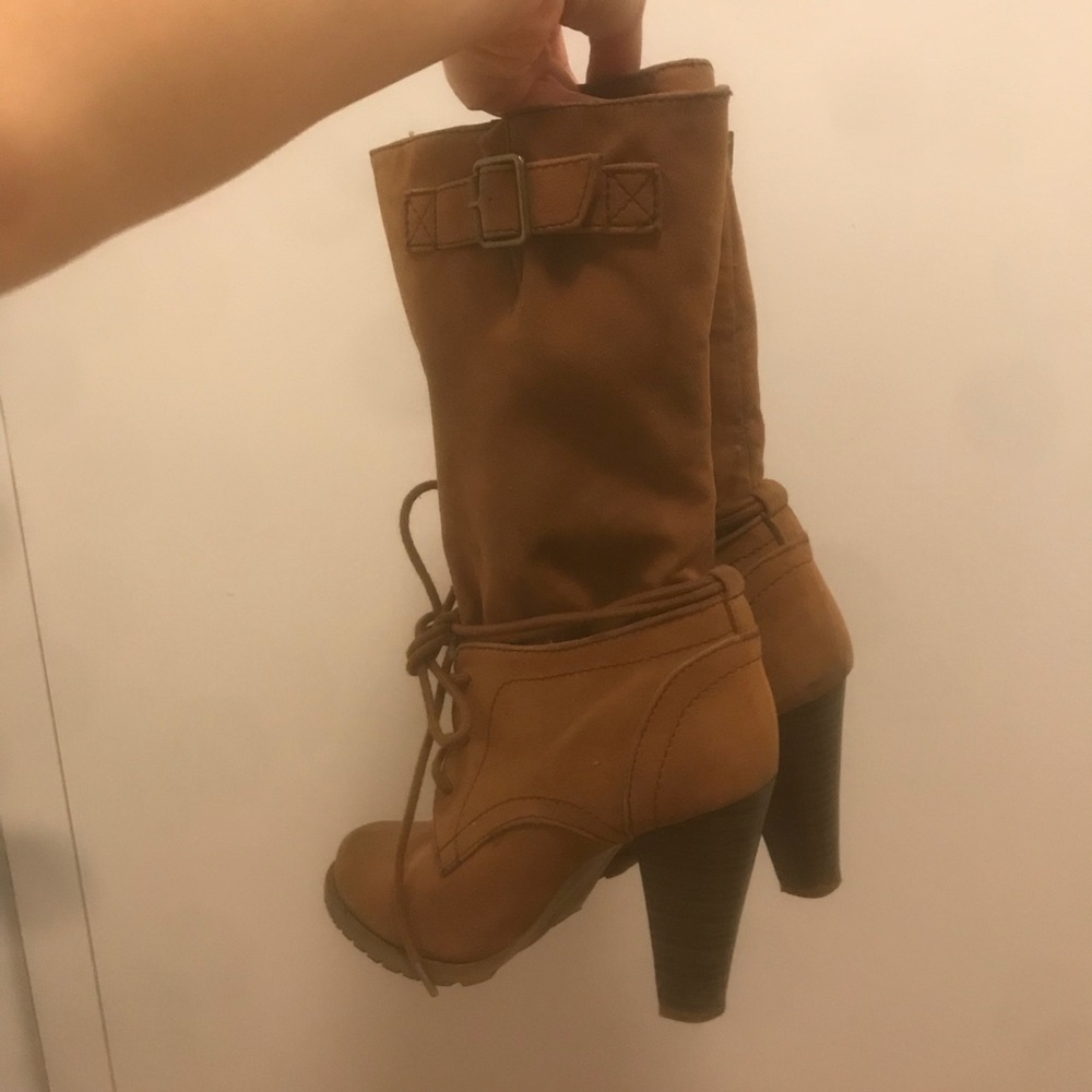 Zara Mid-Calf High Heel Bootie - Picture 6 of 7